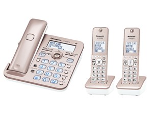 [新品][送料無料] パナソニック コードレス電話機 VE-GZ50DW -N ピンクゴールド 子機2台 ル・ル・ル 商品画像1：あるYAN PLUS