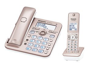 [新品][送料無料] パナソニック コードレス電話機 VE-GZ50DL -N ピンクゴールド 子機1台 ル・ル・ル 商品画像1：あるYAN PLUS