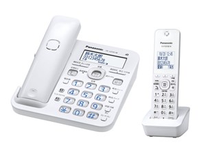 [新品][送料無料] パナソニック コードレス電話機 VE-GZ50DL -W ホワイト 子機1台 ル・ル・ル 商品画像1：あるYAN