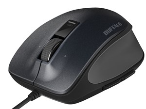 有線 BlueLED プレミアムフィットマウス Mサイズ ブラック BSMBU500MBK 商品画像1：123market