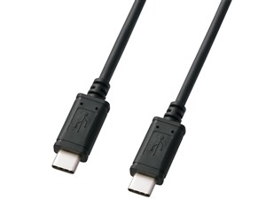 KU-CC10 (ブラック) USB Type-CのUSB2.0ケーブル USB認証取得品 1m