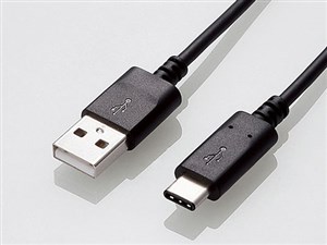 エレコム USB3.1ケーブル/Gen2/A-Cタイプ/認証品/3A出力/1.0m/ブラック USB3-･･･