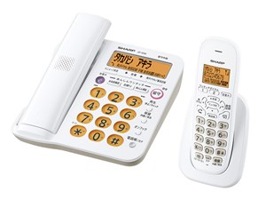 シャープ【SHARP】デジタルコードレス電話機(受話子機+子機1台付き) JD-G56CL(ホワイト系)【JDG56CL】 商品画像1：SAKURA MOMO