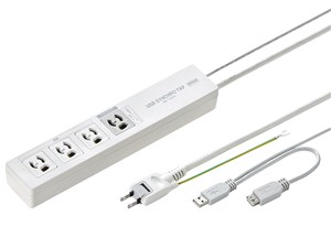 TAP-RE34U-2 パソコン連動タップ (3P・4個口・2m)