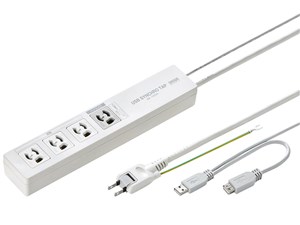 TAP-RE34U-5 パソコン連動タップ (3P・4個口・5m)