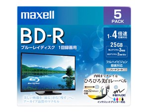 BRV25WPE.5S [BD-R 4倍速 5枚組]