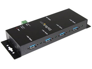 4ポート産業用USB 3.0ハブ ESD保護 ウォールマウント対応 ST4300USBM 商品画像1：123market