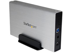 外付け3.5インチHDDケース シルバー USB3.0接続SATA 3.0対応ハードディスクケ･･･