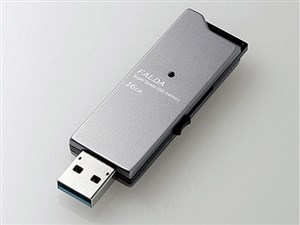 エレコム 高速USB3.0メモリ(スライドタイプ) MF-DAU3016GBK
