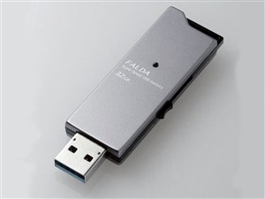 エレコム 高速USB3.0メモリ(スライドタイプ) MF-DAU3032GBK 商品画像1：リコメン堂
