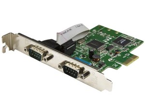 RS232C 2ポート増設PCI Expressカード デュアルシリアルポート拡張用PCIe接続ボード 16C1050 UART内蔵 ロープロファイルにも対応 PEX2S1050 商品画像1：123market