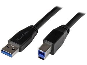USB 3.0 アクティブリピーターケーブル USB A(オス) - USB B(オス) 10m USB 3･･･