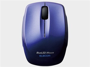 エレコム 静音 ワイヤレス マウス 無線 Bluetooth ブルートゥース Sサイズ コンパクト ブルー青 M-FBL3BBSBU M-FBL3BBSBU 商品画像1：リコメン堂