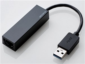 エレコム USB3.0 ギガビットLANアダプター ブラック  EDC-GUA3-B 【ネコパケ2･･･