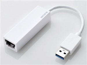 エレコム USB3.0 ギガビットLANアダプター ホワイト EDC-GUA3-W 【ネコポス便･･･