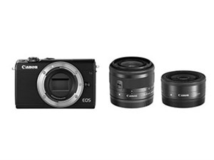 キヤノン Canon ミラーレス一眼カメラ EOS M100 ダブルレンズキット ブラック EOSM100BK-WLK 商品画像1：GBFT Online