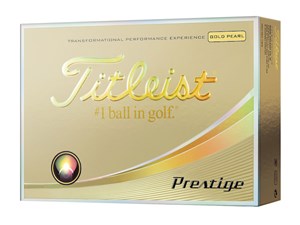 タイトリスト【2017年】ゴルフボール PRESTIGE ゴールドパール BALL-17PRESTI･･･