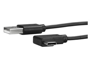 USB-C - USB-A 変換ケーブル USB 2.0準拠 L型Type-C(オス) - A(オス) 1m USB2･･･