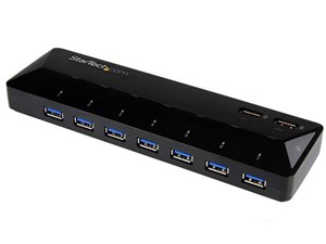 7ポート USB 3.0ハブ 急速充電専用ポート搭載(2ポート x 2.4A)USBバッテリ充･･･