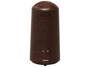 アイリスオーヤマ【IRIS】超音波式加湿器 樽型 ブラウン 木目調 タンク容量3L･･･