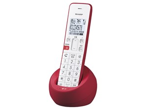 シャープ【SHARP】子機1台 デジタルコードレス電話機 JD-S08CL-R(レッド系)★【JDS08CLR】 商品画像1：SAKURA MOMO