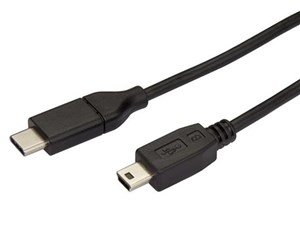 USB-C - USB mini-B ケーブル USB Type-C(オス)/USBミニB(オス) 2m USB 2.0ケーブル USB2CMB2M 商品画像1：123market