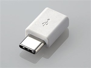 エレコム USB2.0変換アダプタ(Type-C-micro-B) MPA-MBFCMADNWH 商品画像1：リコメン堂