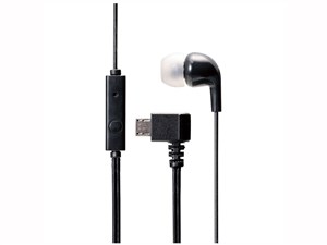 エレコム microUSBヘッドホン/モノラル/マイク有/ブラック EHP-MM100MBK