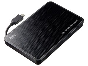 サンワサプライ TK-RF25CBK USB TypeC GEN2対応  2.5インチハードディスクケース 商品画像1：リコメン堂
