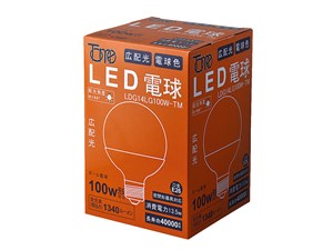 東京メタル LEDボール電球(100W相当/電球色) LDG14LG100W-TM