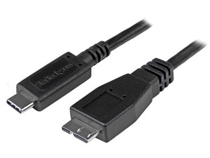 USB-C - Micro B 変換ケーブル 0.5m オス/メス USB 3.1(10Gbps)対応 USB 3.1 ･･･