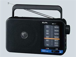 ELPA AM／FMポータブルラジオ ER-H100