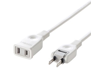 TAP-EX2102 (ホワイト) 電源延長コード (2P・2m)