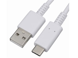 オーム電機 USB2.0Type-Cケーブル/0.15m(ホワイト) SMT-L015CA-W