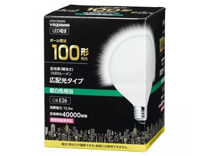 ヤザワ G95ボール形LED 100W相当 E26 N色(昼白色) LDG13NG95