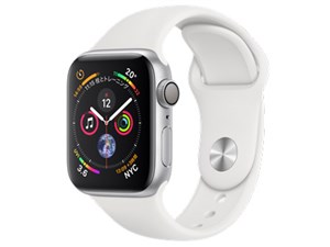 MU642J/A [ホワイトスポーツバンド] Apple Watch Series 4 GPSモデル 40mm  商品画像1：@Next