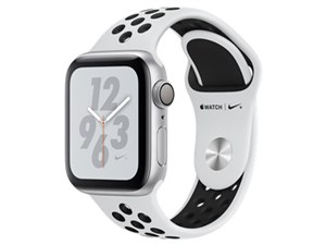 Apple Watch Nike+ Series 4 GPSモデル 40mm MU6H2J/A [ピュアプラチナム/ブラックNikeスポーツバンド] 商品画像1：ハルシステム