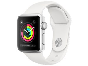 Apple Watch Series 3 GPSモデル 38mm MTEY2J/A [ホワイトスポーツバンド] 商品画像1：測定の森 Plus
