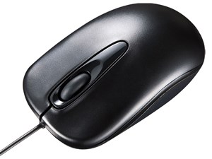 サンワサプライ【USB A接続】有線 ブルーLEDマウス（ブラック） MA-BL150BK【3ボタン搭載】 商品画像1：家電のSAKURAchacha