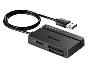 USB3.0 マルチカードリーダー スタンダード ブラック BSCR100U3BK 商品画像1：123market