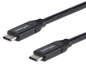 USB 2.0 Type-C ケーブル 2m 給電充電対応(最大5A) USB-C/ オス - USB-C/ オス USB 2.0規格準拠 USB-IF認証済み USB2C5C2M 商品画像1：123market