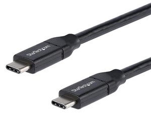 USB 2.0 Type-C ケーブル 0.5m 給電充電対応(最大5A) USB-C/ オス - USB-C/ ･･･