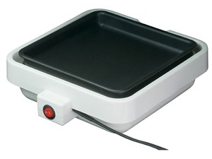 オーム電機 【お手入れ楽々】ミニホットプレート COK-YH75B-W