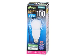 オーム電機 LED電球 T形(100形相当/1700lm/昼光色/E26/全方向配光300°/密閉･･･
