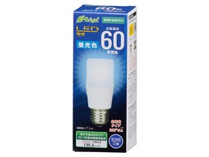 オーム電機 LED電球 T形(60形相当/960lm/昼光色/E26/全方向配光255°/密閉形･･･
