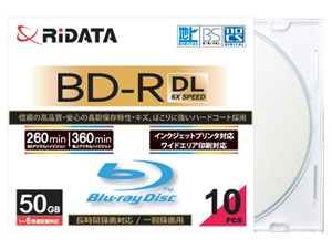 【納期目安：約10営業日】アールアイジャパン RiDATA 一回録画用BD-R(DL) ワ･･･