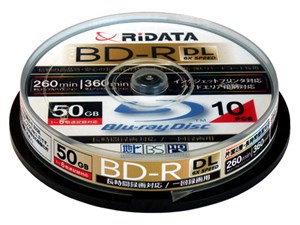 【納期目安：約10営業日】アールアイジャパン RiDATA 録画用BD-R(DL) 10枚パ･･･