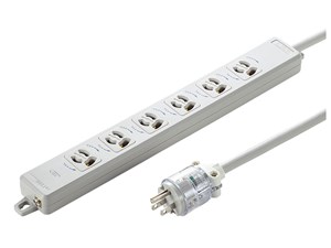 TAP-HPM6-3W (グレー) 医用接地プラグ付き電源タップ (3P・6個口・3m)