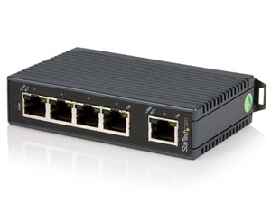5ポート産業用スイッチングハブHUB DINレールに取付け可能LAN用ハブ 10/100Mbps対応ネットワークハブ 12-48VDCターミナルブロック Energy Efficient Ethernet (EEE)対応 IES5102 商品画像1：123market