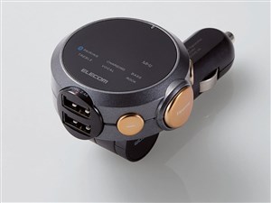 トランスミッター エレコム LAT-FMBTB05BK 充電ポート付き Bluetooth搭載 FM･･･